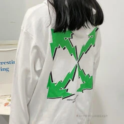 Off-White Green Hoodie - White -Fusion Wear Shop 003a19e0copy