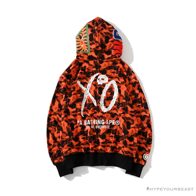 BAPE X XO Co-Branded Camouflage Hoodie 'RED' 2 BAPE X XO Co-Branded Camouflage Hoodie 'RED' - Image 2
