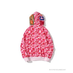 BAPE Camo Hoodie Shark Head PINK -Fusion Wear Shop 010643db