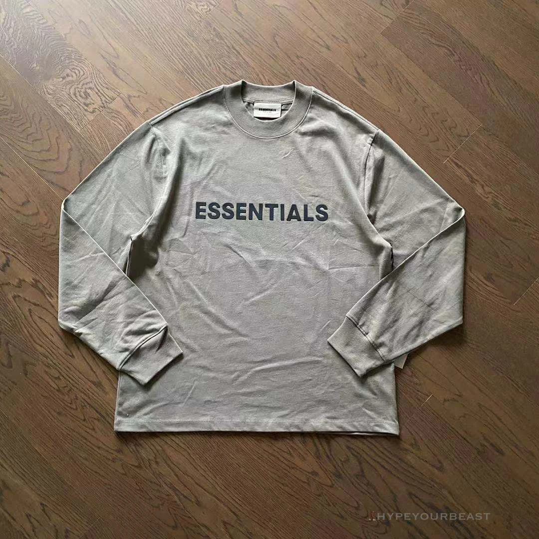 FOG 'ESSENTIALS' Long Sleeve Shirt Grey 2 FOG 'ESSENTIALS' Long Sleeve Shirt Grey - Image 2