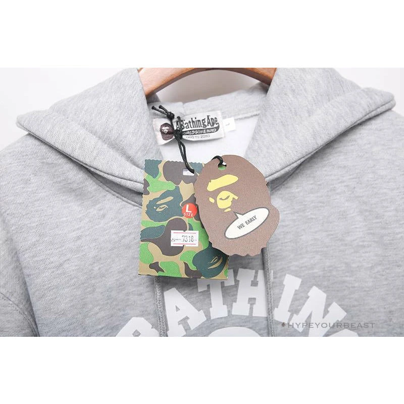 BAPE X Bathing Ape Head Hoodie 'GREY' 4 BAPE X Bathing Ape Head Hoodie 'GREY' - Image 4