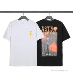 OFF-WHITE Travis Scott Cactus Jack Astronomical Tee Shirt 'BLACK' -Fusion Wear Shop 0574447fcopy
