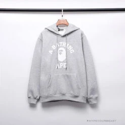 BAPE X Bathing Ape Head Hoodie 'GREY'