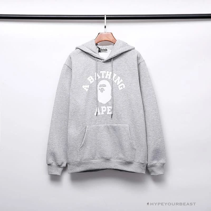BAPE X Bathing Ape Head Hoodie 'GREY' 1 BAPE X Bathing Ape Head Hoodie 'GREY'
