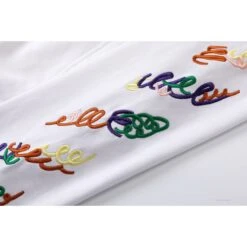 Off White Hoodie Embroidered White -Fusion Wear Shop 06444958