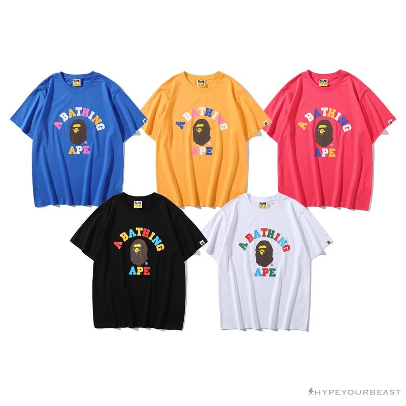 BAPE Little Ape Head Colorful Classic Tee Shirt 'BLUE' 13 BAPE Little Ape Head Colorful Classic Tee Shirt 'BLUE' - Image 13