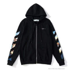 Off White Hoodie Black Sail