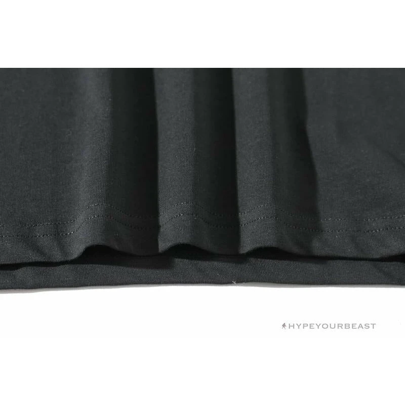 BAPE Messy Letters Upside Down Little Ape Head Tee Shirt 'BLACK' 7 BAPE Messy Letters Upside Down Little Ape Head Tee Shirt 'BLACK' - Image 7