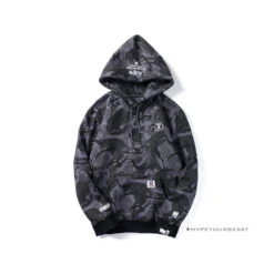 Bape Camo Hoodie Black Camouflage