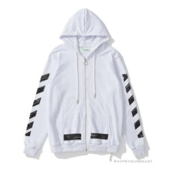Off White Hoodie White & Black