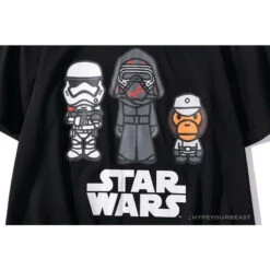 BAPE X Star Wars Collaboration Black Warrior Tee Shirt 'BLACK' -Fusion Wear Shop 10932cff