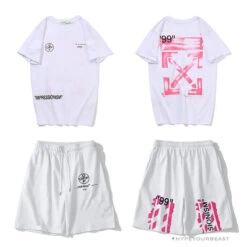 OFF-WHITE 99 X Pink Arrow Shorts 'WHITE' -Fusion Wear Shop 10 6b1d107d b6da 4715 af13 e609fc39bd7d