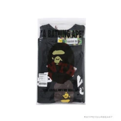 BAPE Messy Letters Upside Down Little Ape Head Tee Shirt 'BLACK' 24 BAPE Messy Letters Upside Down Little Ape Head Tee Shirt 'BLACK' -Fusion Wear Shop 1137170b