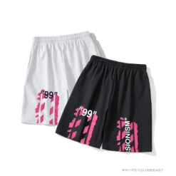 OFF-WHITE 99 X Pink Arrow Shorts 'BLACK' -Fusion Wear Shop 11 2fa9068e 3a28 4f3b b227 a8a2efc5f931
