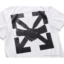 OFF-WHITE Hand Shake Tee Shirt 'WHITE' -Fusion Wear Shop 11 4ea27639 fd96 4618 b20e 44ed8d05db3ecopy