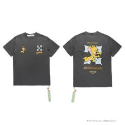 OFF-WHITE Jerry Move Faster Tee Shirt 'GREY'