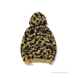BAPE Camouflage Kangaroo Hooded Hoodie Yellow