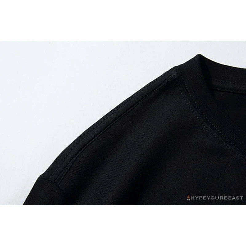 BAPE Luminous Spots Camouflage Great Ape Man White Head Cotton Short Sleeve Tee Shirt 'BLACK' 4 BAPE Luminous Spots Camouflage Great Ape Man White Head Cotton Short Sleeve Tee Shirt 'BLACK' - Image 4