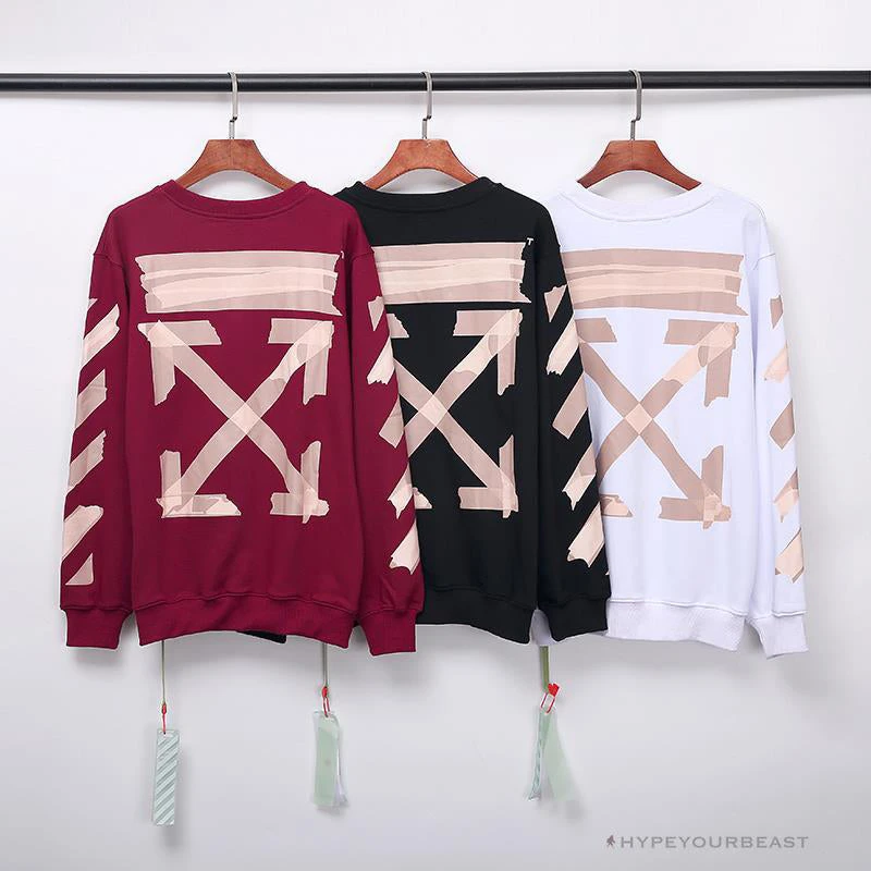 OFF-WHITE Rubber Strip Arrow Long Sleeve Shirt 'WINE RED' 14 OFF-WHITE Rubber Strip Arrow Long Sleeve Shirt 'WINE RED' - Image 14