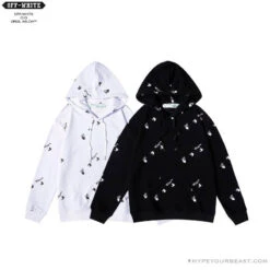 OFF-WHITE Classic Print Hoodie 'BLACK' -Fusion Wear Shop 12 a160741b 23e4 4af3 affb 594d647f950a