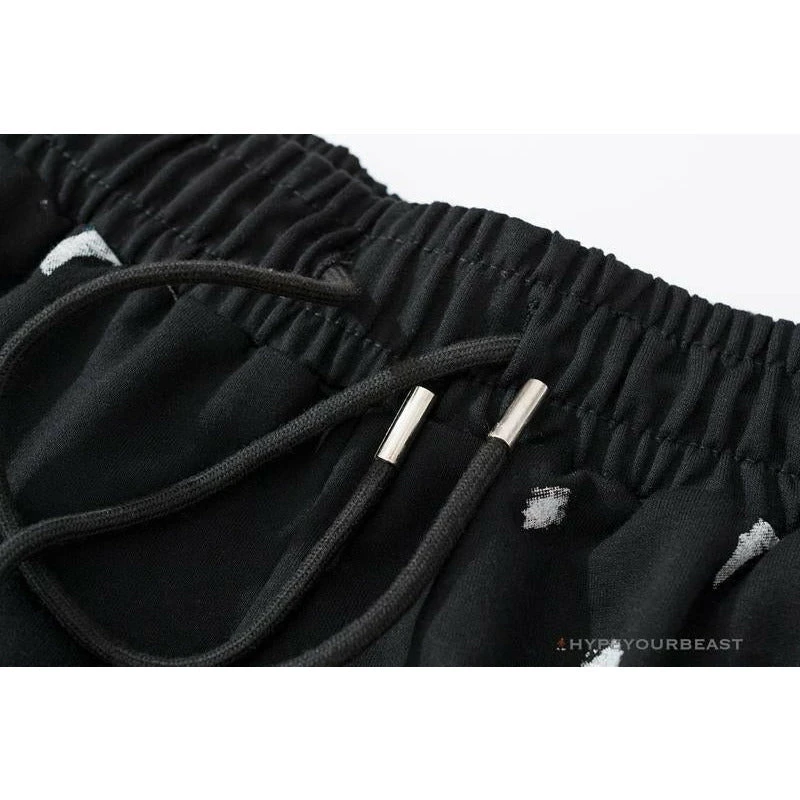 OFF-WHITE Hot Starry Sky Fireworks Shorts 'BLACK' 4 OFF-WHITE Hot Starry Sky Fireworks Shorts 'BLACK' - Image 4