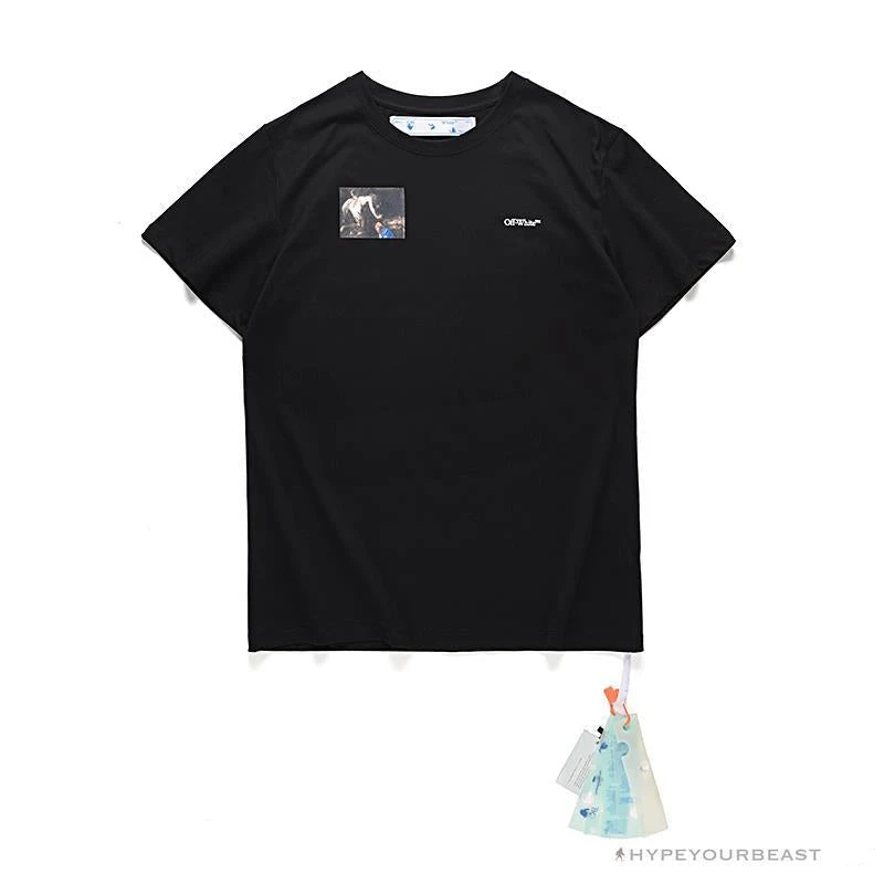 OFF-WHITE New Limited Religious Tee Shirt 'BLACK' 1 OFF-WHITE New Limited Religious Tee Shirt 'BLACK'