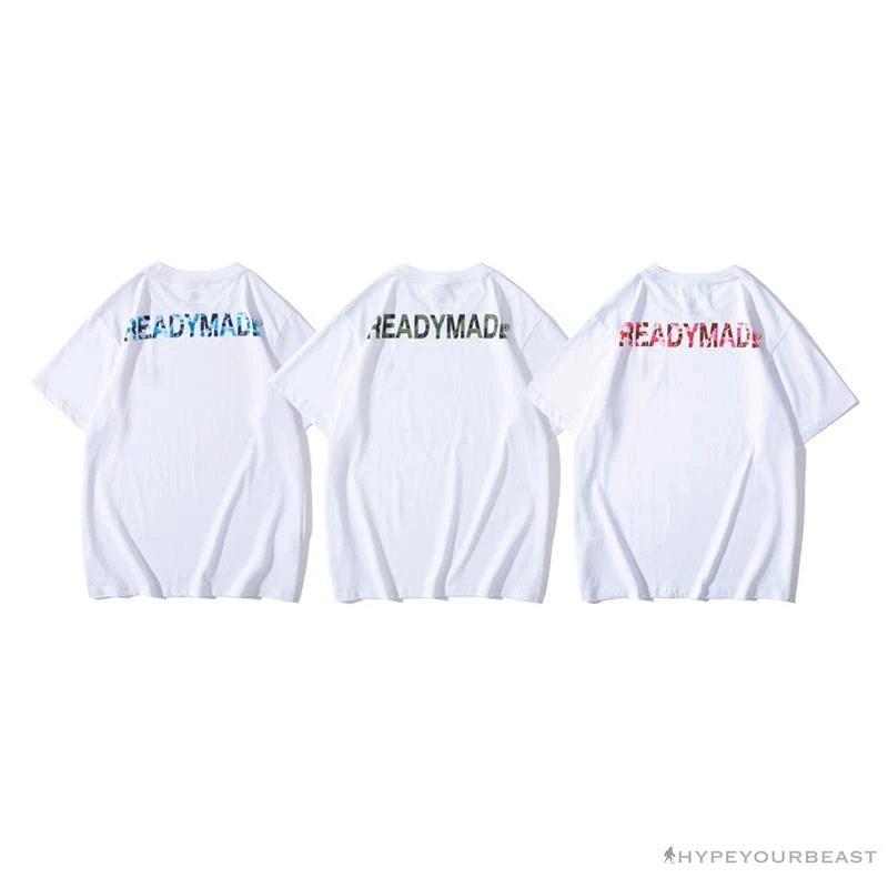 BAPE Readymade Small Bee Camouflage Letter Tee Shirt 'BLUE' 17 BAPE Readymade Small Bee Camouflage Letter Tee Shirt 'BLUE' - Image 17