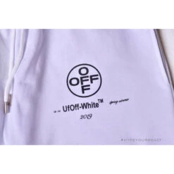 OFF-WHITE 99 X Pink Arrow Shorts 'WHITE' -Fusion Wear Shop 14 734a8893 109d 41a1 991a 9e988b2cac1c