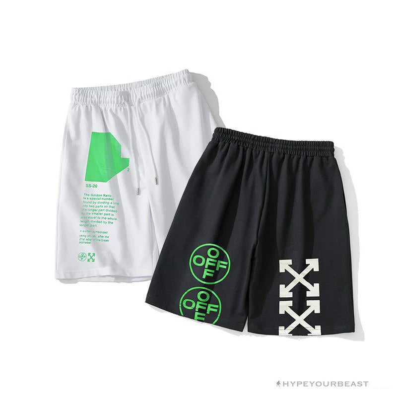 OFF-WHITE Golden Ratio Shorts 'WHITE' 9 OFF-WHITE Golden Ratio Shorts 'WHITE' - Image 9