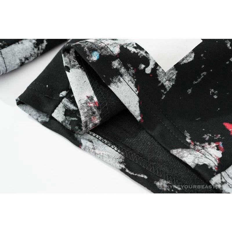 OFF-WHITE Hot Starry Sky Fireworks Shorts 'BLACK' 9 OFF-WHITE Hot Starry Sky Fireworks Shorts 'BLACK' - Image 9