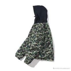 BAPE X FCRB Joint Double Zip Camouflage Hoodie 'GREEN' -Fusion Wear Shop 15aefab4