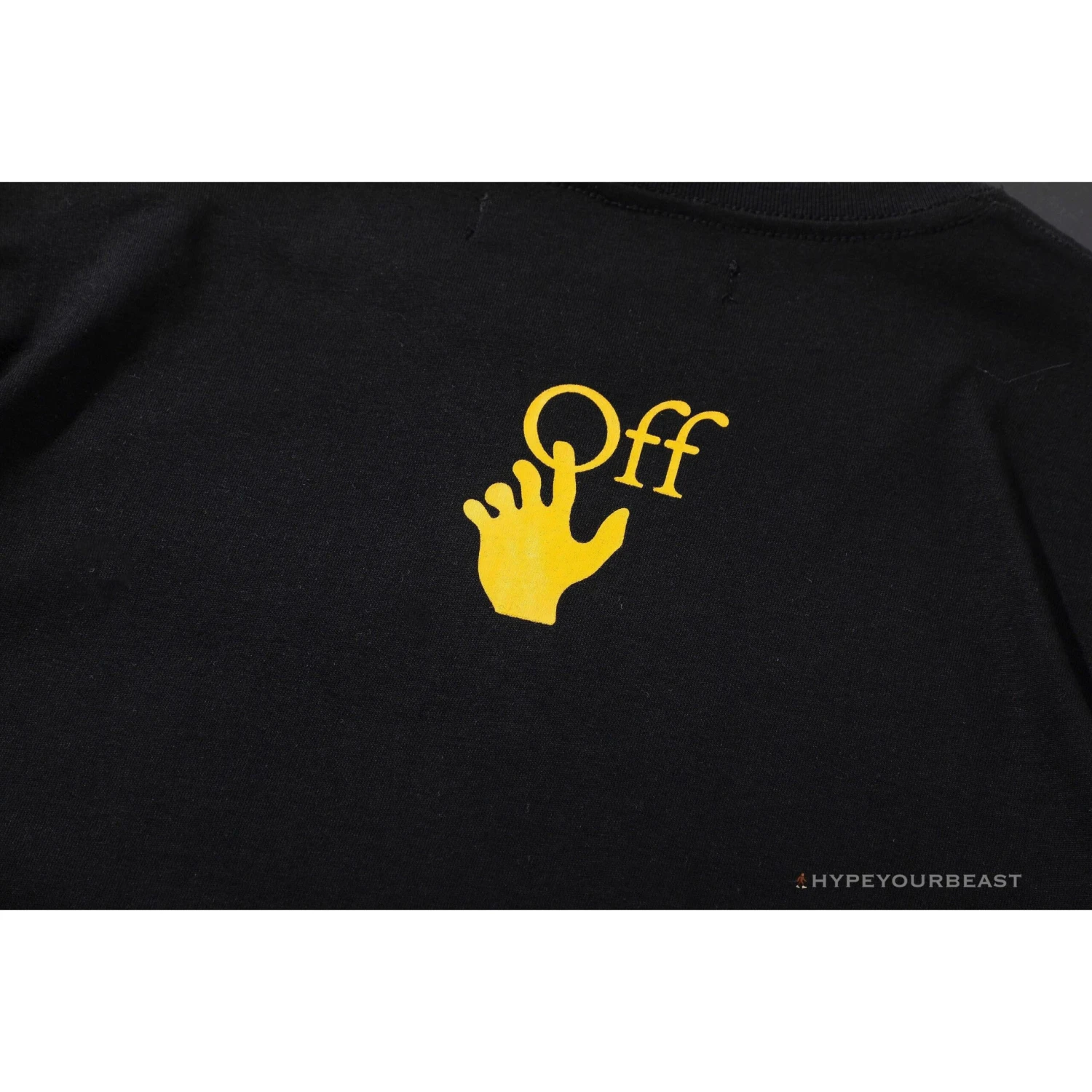 OFF-WHITE Orange Hand Tee Shirt 'BLACK' 6 OFF-WHITE Orange Hand Tee Shirt 'BLACK' - Image 6