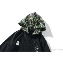 BAPE X FCRB Joint Double Zip Camouflage Hoodie 'BLACK' -Fusion Wear Shop 192a90af