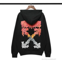 Off White Hoodie Black RED -Fusion Wear Shop 19c79e1e