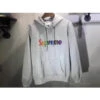 Supreme Hoodie Rainbow Logo
