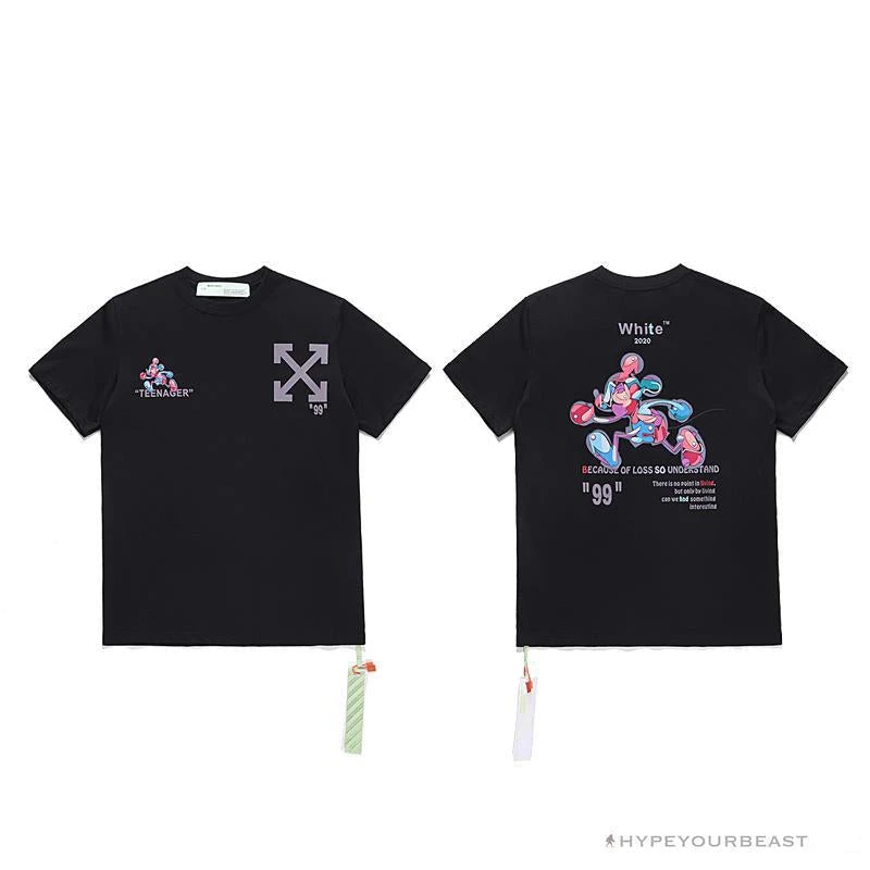 OFF-WHITE Joint Running Mickey Mouse Arrow Tee Shirt 'BLACK' 3 OFF-WHITE Joint Running Mickey Mouse Arrow Tee Shirt 'BLACK' - Image 3