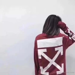 OFF-WHITE Classic Basic Cotton Terry Long Sleeve Shirt 'WINE RED' -Fusion Wear Shop 1 87f63abb 29cf 48f1 8447 5e88856074fe