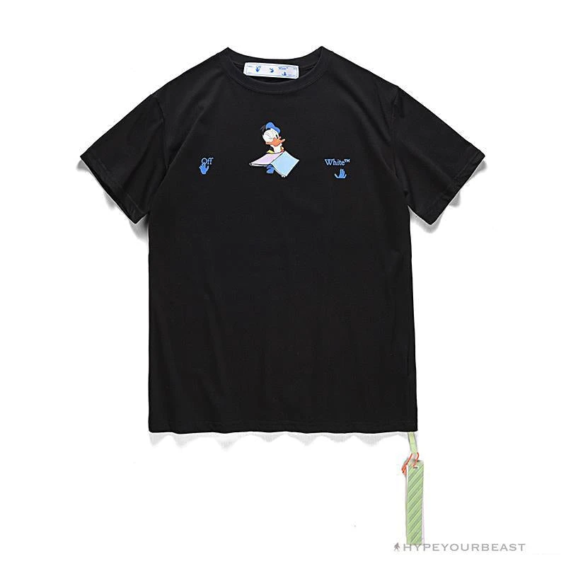 OFF-WHITE Summer Donald Duck Print Tee Shirt 'BLACK' 1 OFF-WHITE Summer Donald Duck Print Tee Shirt 'BLACK'