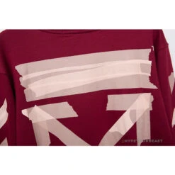 OFF-WHITE Rubber Strip Arrow Long Sleeve Shirt 'WINE RED' 19 OFF-WHITE Rubber Strip Arrow Long Sleeve Shirt 'WINE RED' -Fusion Wear Shop 1 9beb82f8 ff43 4975 ad7d d03b7196a2c4copy