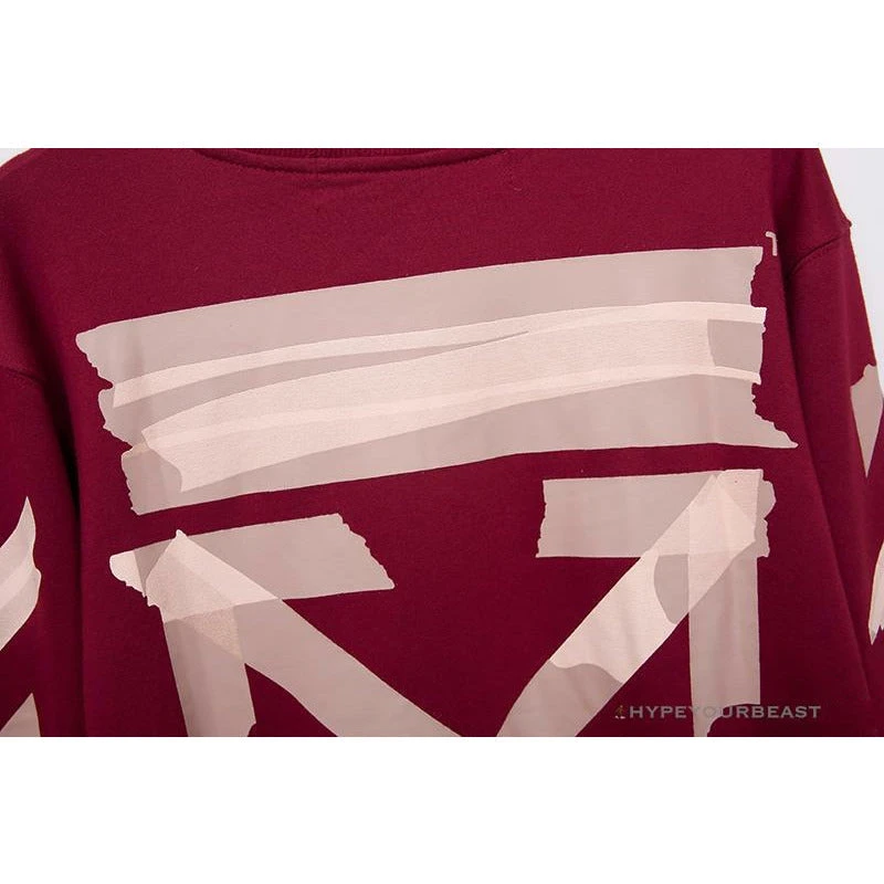OFF-WHITE Rubber Strip Arrow Long Sleeve Shirt 'WINE RED' 6 OFF-WHITE Rubber Strip Arrow Long Sleeve Shirt 'WINE RED' - Image 6