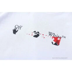 OFF-WHITE Acrylic Hand-Painted Graffiti Pattern Tee Shirt 'WHITE' -Fusion Wear Shop 1 b620d00f 1bf2 4576 afe2 438e4fea5af2