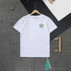 OFF-WHITE Floral And Frog Pattern Tee Shirt 'WHITE'