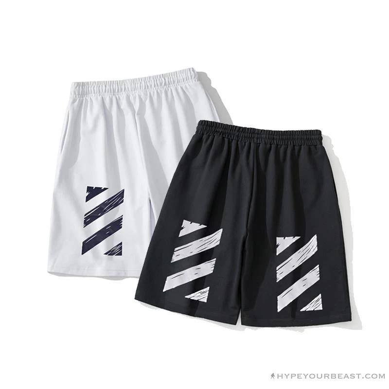 OFF-WHITE Classic Seeing Things Shorts 'BLACK' 9 OFF-WHITE Classic Seeing Things Shorts 'BLACK' - Image 9