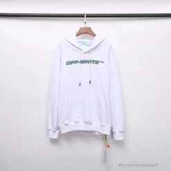 OFF-WHITE Hand-Painted Utility Pole Worker Hoodie 'WHITE'