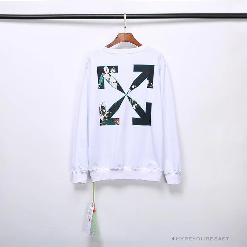 OFF-WHITE New Madonna Painting Cotton Terry Long Sleeve Shirt 'WHITE' 7 OFF-WHITE New Madonna Painting Cotton Terry Long Sleeve Shirt 'WHITE' - Image 7