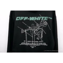 OFF-WHITE Hand-Painted Utility Pole Worker Hoodie 'BLACK' -Fusion Wear Shop 1 ec2dd97e 3947 4e11 89bc a4ae6299037ecopy