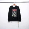OFF-WHITE New Madonna Painting Cotton Terry Long Sleeve Shirt 'BLACK'