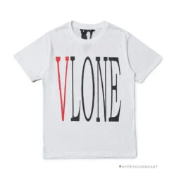 Vlone White And Red Tee Shirt -Fusion Wear Shop 1cbe0327copy
