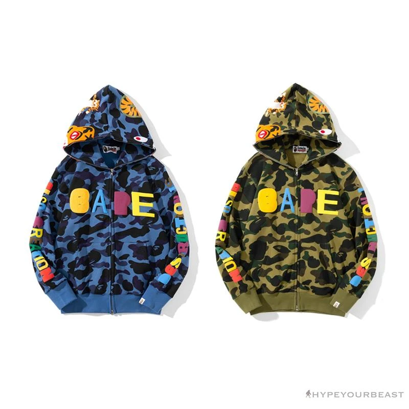 BAPE X Readymade Tiger Head Foam Camouflage Hoodie 'GREEN' 5 BAPE X Readymade Tiger Head Foam Camouflage Hoodie 'GREEN' - Image 5