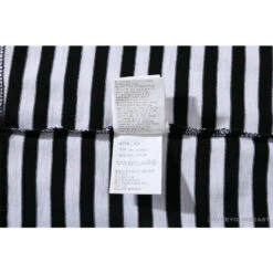 BAPE Baby Milo Rock Bass Player Striped Tee Shirt 'BLACK' -Fusion Wear Shop 206122dd